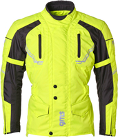 GMS-Moto Taylor,  textile jacket waterproof,  color: Neon-Yellow/Black,  size: 3xl
