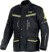 GMS-Moto Terra Eco,  textile jacket waterproof,  color: Black/Yellow,  size: XL