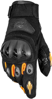 GMS-Moto Tiger,  gloves,  color: Black/Orange,  size: XL
