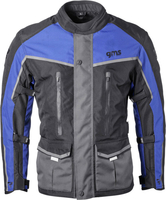 GMS-Moto Twister Neo,  textile jacket waterproof,  color: Black/Grey/Blue,  size: 4XL