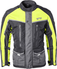 GMS-Moto Twister Neo,  textile jacket waterproof,  color: Black/Grey/Yellow,  size: 4XL