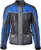 GMS-Moto Twister Neo,  textile jacket waterproof women,  color: Black/Grey/Blue,  size: S