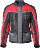 GMS-Moto Twister Neo,  textile jacket waterproof women,  color: Black/Grey/Red,  size: 4XL