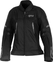 GMS-Moto Vega,  textile jacket waterproof women,  color: Black,  size: XL