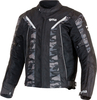 GMS-Moto Ventura Camo,  textile jacket waterproof,  color: Black/Dark Grey/Grey,  size: XXL