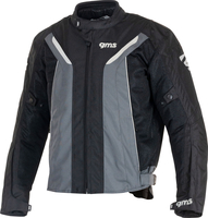 GMS-Moto Ventura,  textile jacket waterproof,  color: Black/Grey,  size: XL