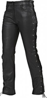 GMS-Moto ZG75904,  laced leather jeans