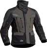 Halvarssons Mora,  textile jacket waterproof,  color: Black/Dark Green,  size: 50