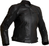 Halvarssons Risberg,  leather jacket waterproof women,  color: Black,  size: 46