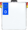 Heinz Bikes All-In-One D,  4in1 signals/tail-/license plate light,  color: Chromed,  size: 180x200 mm