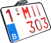 Heinz Bikes Slip-Inn,  license plate holder