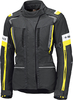 Held 4-Touring II,  textile jacket women,  color: Black/Neon-Yellow,  size: 4XL