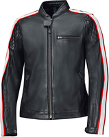 Held Brixham,  leather jacket,  color: Black/Red,  size: 48