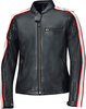 Held Brixham,  leather jacket women,  color: Black/Red,  size: 46
