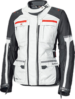 Held Carese Evo,  textile jacket women Gore-Tex,  color: Light Grey/Black/Red,  size: M
