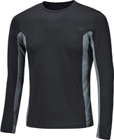 Held Cool Layer,  functional shirt long sleeve women,  color: Black/Grey,  size: M