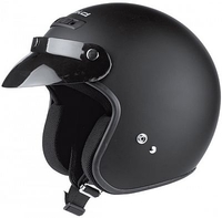 Held Rune matt-black,  jet helmet