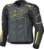 Held Safer 2,  leather jacket,  color: Black/Neon-Yellow,  size: 48