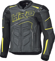 Held Safer 2,  leather jacket,  color: Black/Neon-Yellow,  size: 56