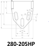 Highsider Akron-RS Pro Universal,  license plate holder