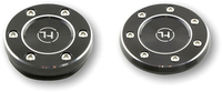 Highsider BMW RnineT,  frame cap set,  color: Black/Silver,  size: 2-pcs.