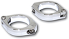 Highsider CNC,  fork tube clamps,  color: Chromed,  size: 35-37 mm