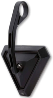 Highsider Tetra,  bar end mirror,  color: Black,  size: Long
