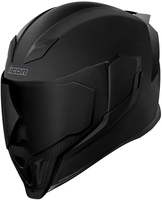 Icon Airflite Dark,  full face helmet,  color: Matt-Black,  size: L