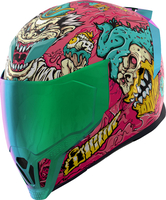 Icon Airflite Mips Snack Attack,  full face helmet,  color: Pink/Blue/Yellow,  size: L