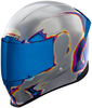 Icon Airframe Pro Reentry,  full face helmet,  color: Silver/Blue/Red,  size: XL