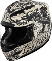 Icon Airmada Scrawl,  integral helmet