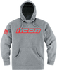 Icon Clasicon,  hoodie,  color: Grey/Red,  size: L