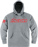 Icon Clasicon,  hoodie,  color: Grey/Red,  size: XL