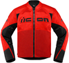 Icon Contra 2,  textile jacket,  color: Red/Black,  size: 4XL