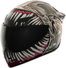 Icon Domain Grand Maw,  full face helmet,  color: Grey/Light Grey/Red,  size: S