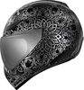 Icon Domain Gravitas,  integral helmet,  color: Black/Silver,  size: M