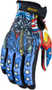Icon Hooligan CE Flyboy,  gloves,  color: Blue/White/Red,  size: XL