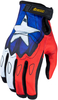 Icon Hooligan CE Tejas Libre,  gloves,  color: Blue/White/Red,  size: M