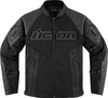 Icon Mesh AF,  leather/textile jacket,  color: Black,  size: L