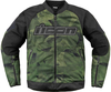 Icon Overlord3 Mesh Camo,  textile jacket,  color: Dark Green/Black,  size: L