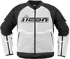 Icon Overlord3 Mesh,  textile jacket,  color: White/Black,  size: S
