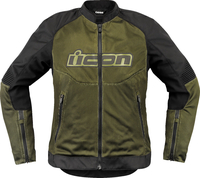Icon Overlord3 Mesh,  textile jacket women,  color: Green/Black,  size: XS