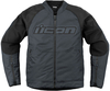 Icon Overlord3,  textile jacket,  color: Grey/Black,  size: XL