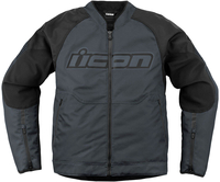 Icon Overlord3,  textile jacket,  color: Grey/Black,  size: XL