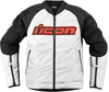 Icon Overlord3,  textile jacket,  color: White/Black/Red,  size: XL