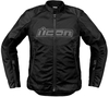 Icon Overlord3,  textile jacket women,  color: Black/Grey,  size: XL