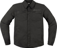 Icon Upstate Canvas,  textile jacket,  color: Black,  size: XXL