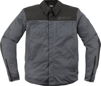 Icon Upstate Mesh,  textile jacket,  color: Grey/Black,  size: S