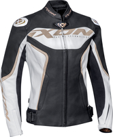Ixon Trinity,  leather jacket women,  color: Black/White/Grey,  size: 44