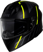 IXS 217 2.0,  full face helmet,  color: Matt Black/Grey/Neon-Yellow,  size: L